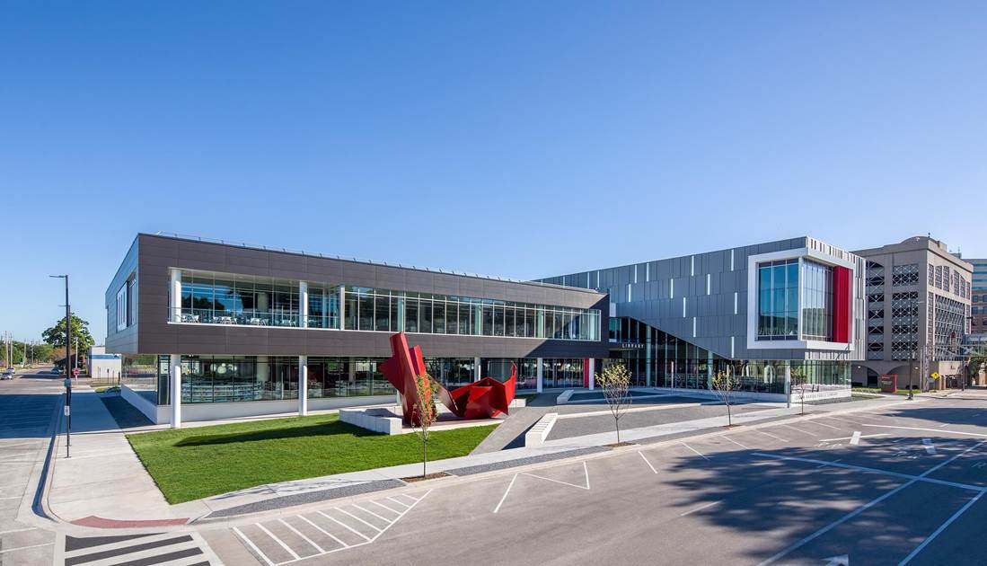 Interior of the Downtown Library building