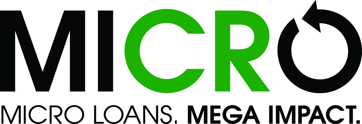 MICRO program logo, including the phrase Micro Loans, mega impact.