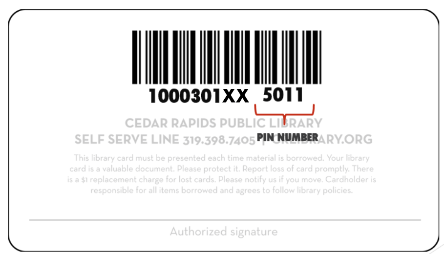 Your PIN number is the last four digits of your student ID. 