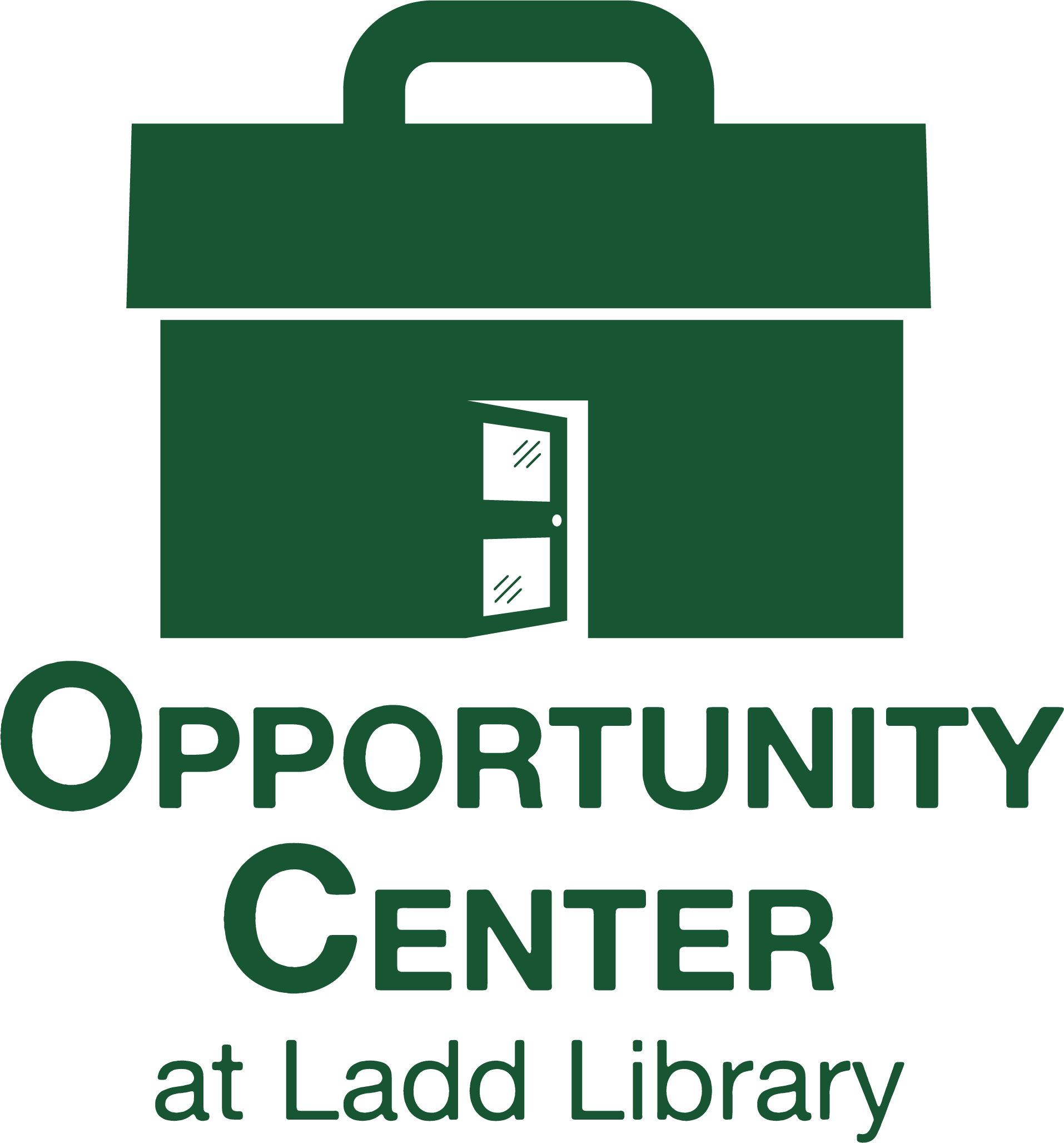 Logo for the Opportunity Center at Ladd Library