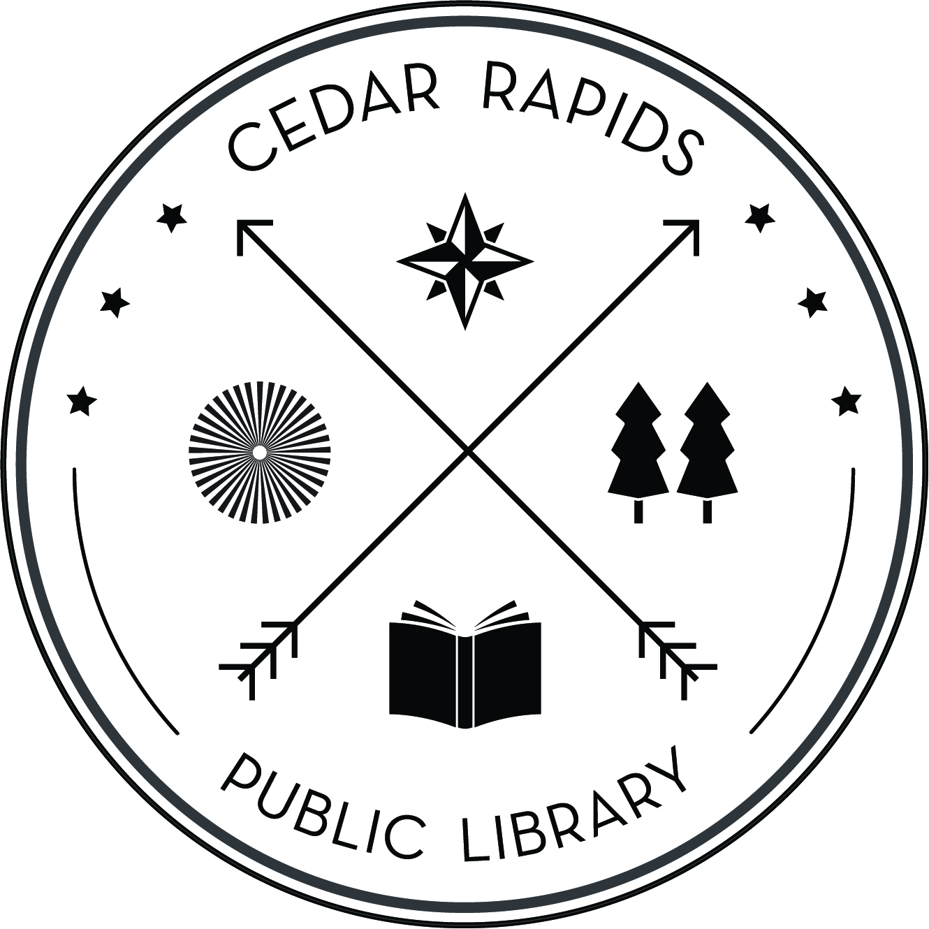 Cedar Rapids Public Library winter reading badge