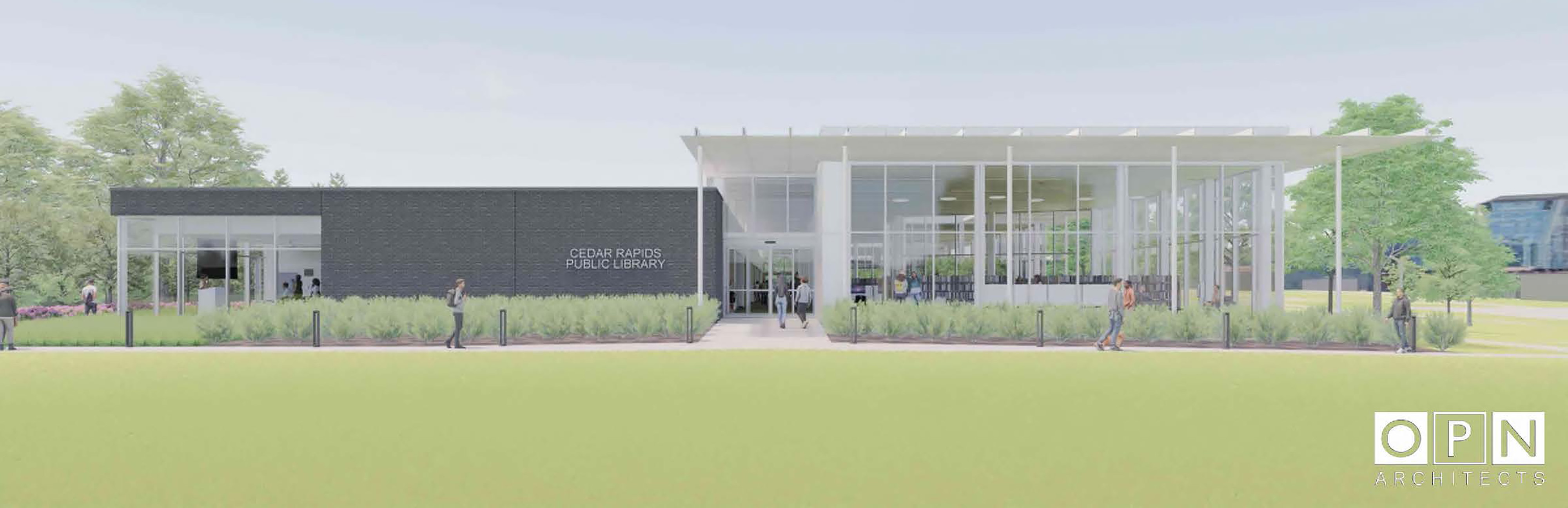 Westside Library Rendering Outside