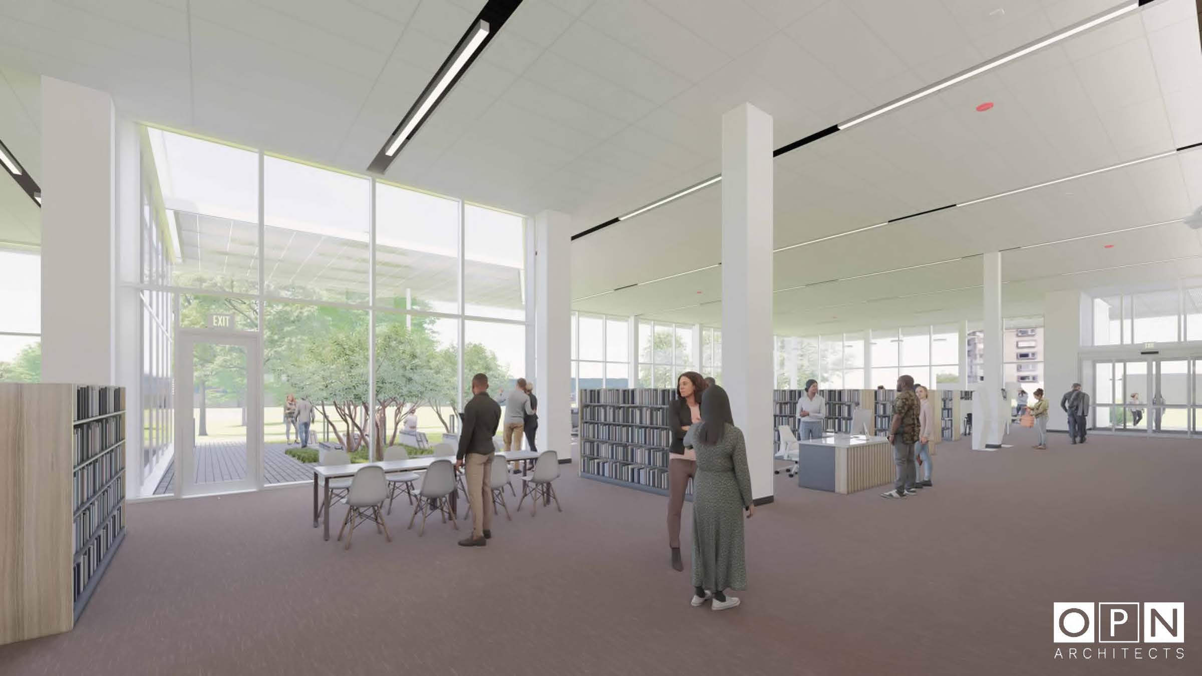 rendering westside library inside