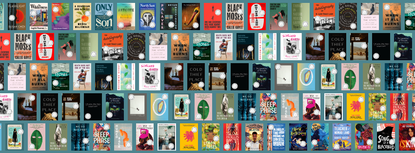 Book covers of books on the National Book Award long list.