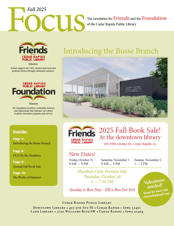 Fall 2025 Focus Front Cover