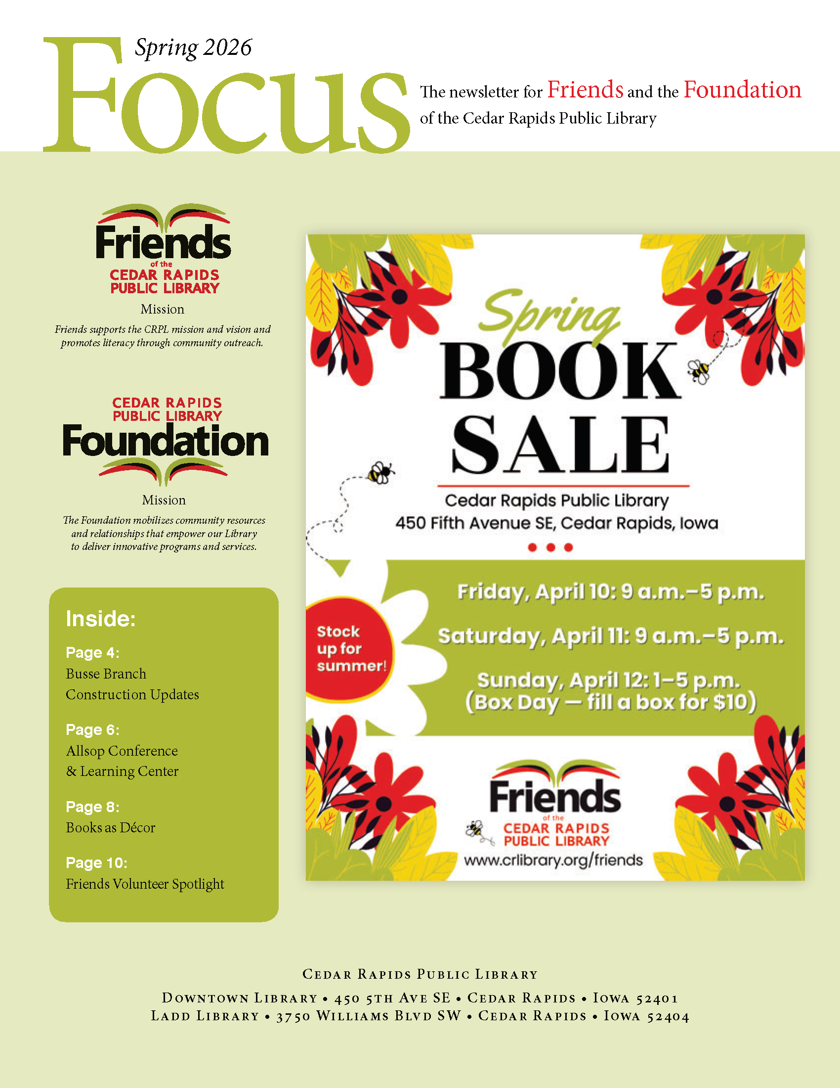 Spring Focus 2026 Front Cover