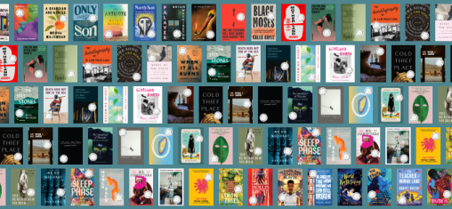 Book covers of books on the National Book Award long list.