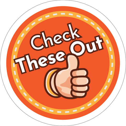 image of a thumbs up with the words check these out