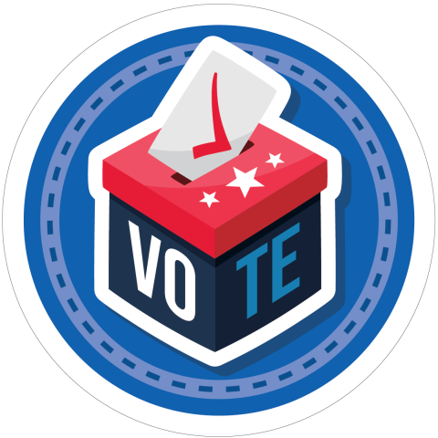 image of a ballot box with the word vote 