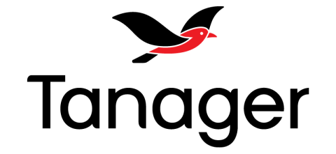 The Tanager logo with a red and black bird.