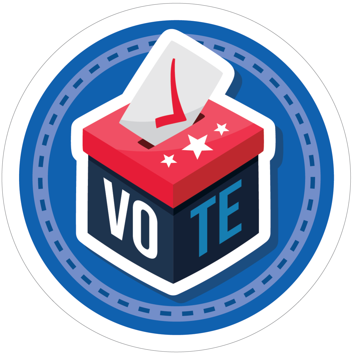 image of a ballot box with the word vote 