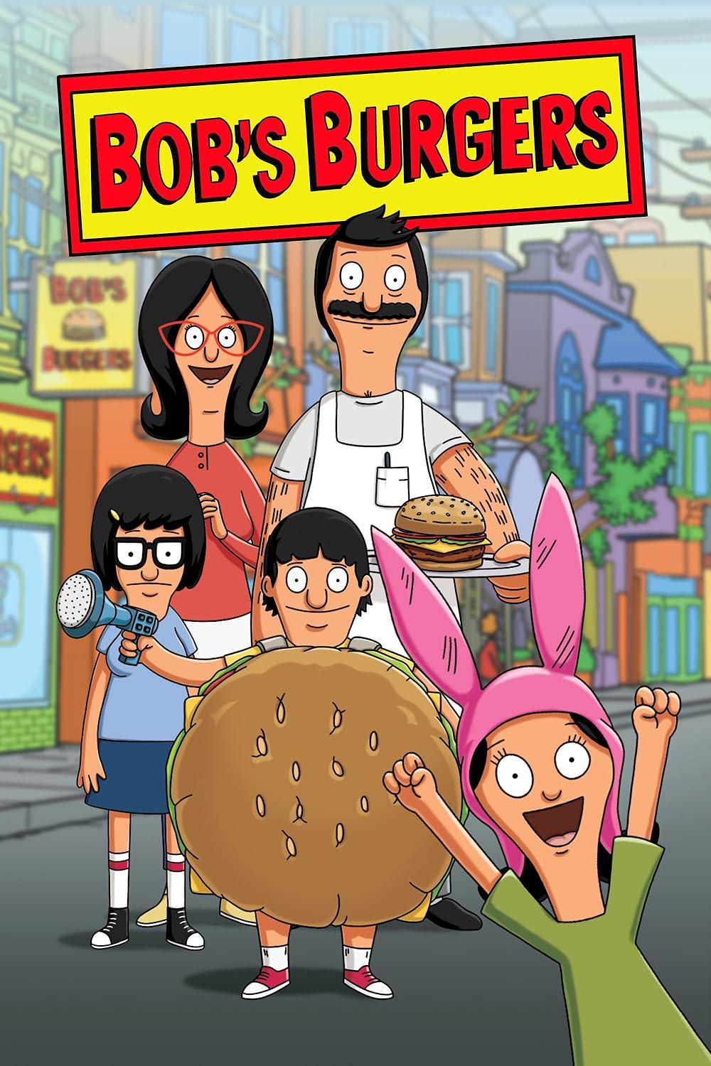 An illustration of characters from the animated show Bob's Burgers.