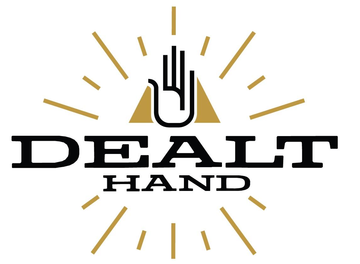 A logo shows a hand on a gold pyramid over the words "Dealt Hand."