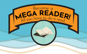 Become a mega reader on a banner with all you have to do is read underneath